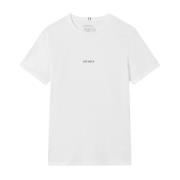Lens Crewneck Cotton T-shirt Les Deux , White , Heren