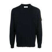 Casual Pullover Sweater Stone Island , Blue , Heren
