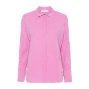Lila Poplin Shirt Peonia Pink Max Mara , Purple , Dames