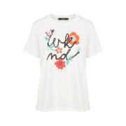 Stijlvol Nervi T-shirt Max Mara , White , Dames