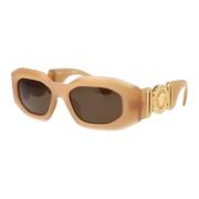 Stijlvolle zonnebril met model 0Ve4425U Versace , Brown , Heren