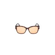 Stijlvolle zonnebril voor vrouwen Tom Ford , Brown , Unisex