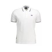 Witte Katoenen Polo Shirt met Borduursel La Martina , White , Heren