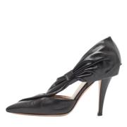 Pre-owned Leather heels Valentino Vintage , Black , Dames