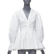 Pre-owned Cotton dresses Alexander McQueen Pre-owned , White , Dames