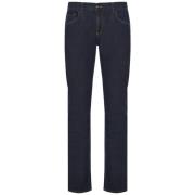 Slim-fit Katoenen Jeans Canali , Blue , Heren