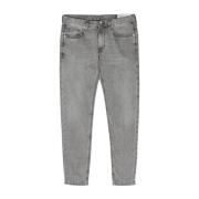 Ash Grey Skinny Jeans Eleventy , Gray , Heren