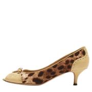 Pre-owned Canvas heels Dolce & Gabbana Pre-owned , Brown , Dames