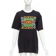 Pre-owned Cotton tops Gucci Vintage , Black , Dames