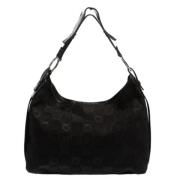 Pre-owned Canvas shoulder-bags Salvatore Ferragamo Pre-owned , Black ,...