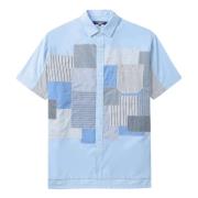 Gestreept Patchwork Katoenen Overhemd Junya Watanabe , Multicolor , He...