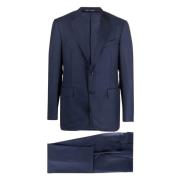 Super 130's Wollen Pak Canali , Blue , Heren