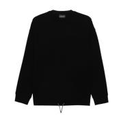 Zwarte Logo Katoenen Sweatshirt Emporio Armani , Black , Heren