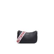 Zwarte Baguette Mini Tas met Logo Emporio Armani , Black , Dames