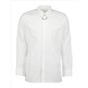 Ketting Detail Klassieke Overhemd Givenchy , White , Heren