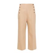 Beige Broek Ss24 Damesmode Ralph Lauren , Beige , Dames