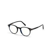 Elegante Ronde Bril - Zwart Tom Ford , Black , Unisex