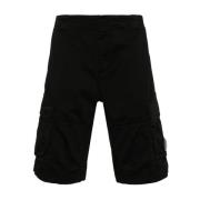 Bermuda Shorts voor Mannen C.p. Company , Black , Heren