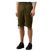 Diagonal Raised Fleece Jogging Shorts C.p. Company , Green , Heren