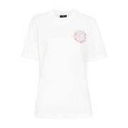 Pegasus Geborduurde Crew Neck T-shirt Etro , White , Dames