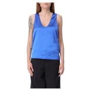 Stijlvolle TOP voor modeliefhebbers Patrizia Pepe , Blue , Dames