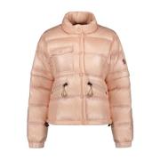 Gewatteerde Bomberjack met Afneembare Mouwen Moncler , Pink , Dames