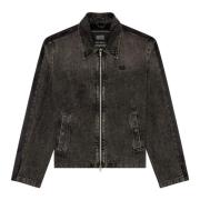 Hybrid jacket in denim and twill Diesel , Black , Heren