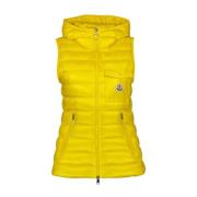 Mouwloos vest met capuchon Moncler , Yellow , Dames