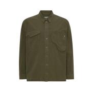 Khaki Cargo Shirt Henrik Vibskov , Green , Heren