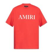 T-shirt met logo Amiri , Red , Heren