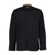 Klassieke Overhemd met Lange Mouwen Burberry , Black , Heren