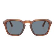 Vierkante Havana Zonnebril Persol , Brown , Unisex