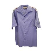 Pre-owned Cotton tops Gucci Vintage , Blue , Heren