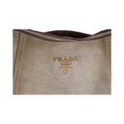 Pre-owned Suede handbags Prada Vintage , Brown , Dames