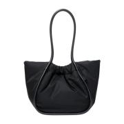 Ruched Nylon Tote Bag Proenza Schouler , Black , Dames