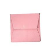 Pre-owned Leather wallets Hermès Vintage , Pink , Dames