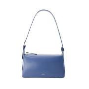 Leather handbags A.p.c. , Blue , Dames