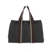 Pre-owned Fabric handbags Hermès Vintage , Black , Dames