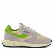 Innovatieve Hardloopsneakers - Grijs/Beige/Fluo Groen Autry , Multicol...