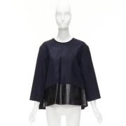 Pre-owned Polyester tops Balenciaga Vintage , Blue , Dames