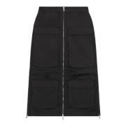 Cargo skirt in nylon twill Diesel , Black , Dames