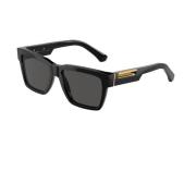 Vierkante Stijl Zonnebril Unisex Dolce & Gabbana , Black , Unisex