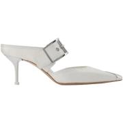 Leather heels Alexander McQueen , White , Dames