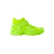 Leather sneakers Camper , Green , Dames