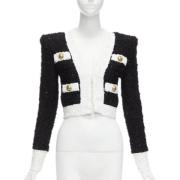 Pre-owned Fabric outerwear Balmain Pre-owned , Black , Dames