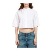 Trendy Men's Shirt Dondup , White , Dames