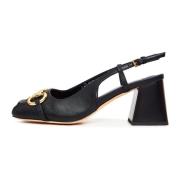 Zwarte Block Heel Pumps Anais Cesare Gaspari , Black , Dames