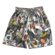 Multicolor Grafische Print Heren Shorts Acne Studios , Multicolor , He...