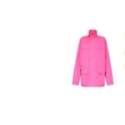 Zip-Up Outdoor Parka Balenciaga , Pink , Dames