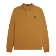 Donker Karamel/Zwarte Polo Shirt Fred Perry , Brown , Heren